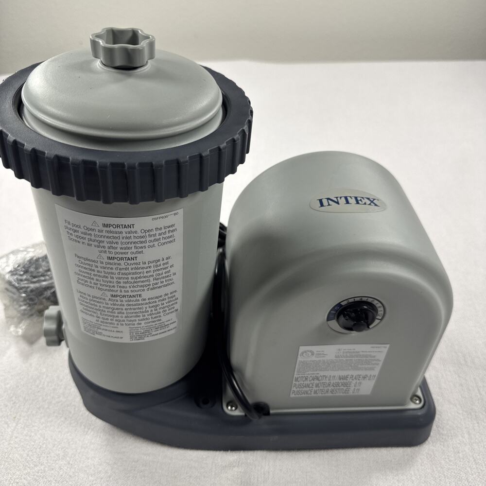 INTEX 635T C1500 Krystal Clear Pool Filter Cartridge Pump Above Ground Pool